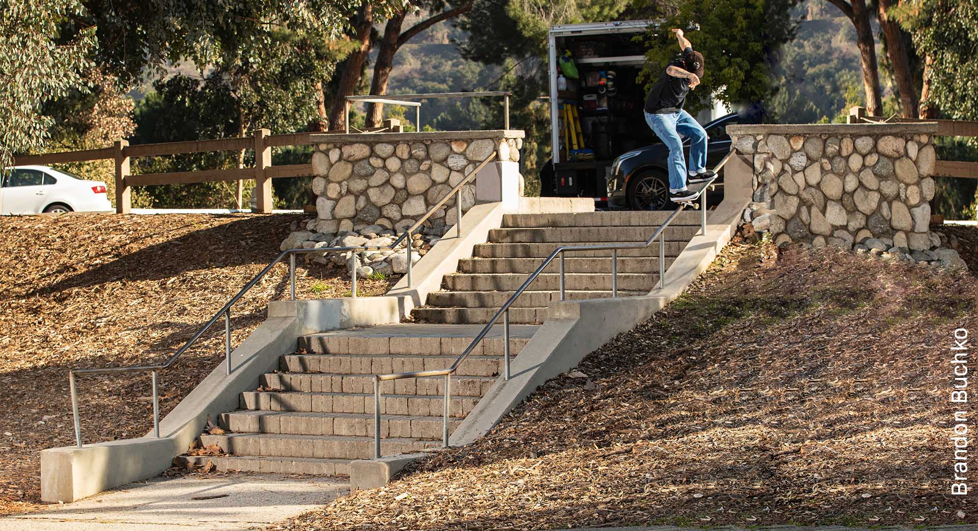 2HEX skateboard factory banner skateboarder