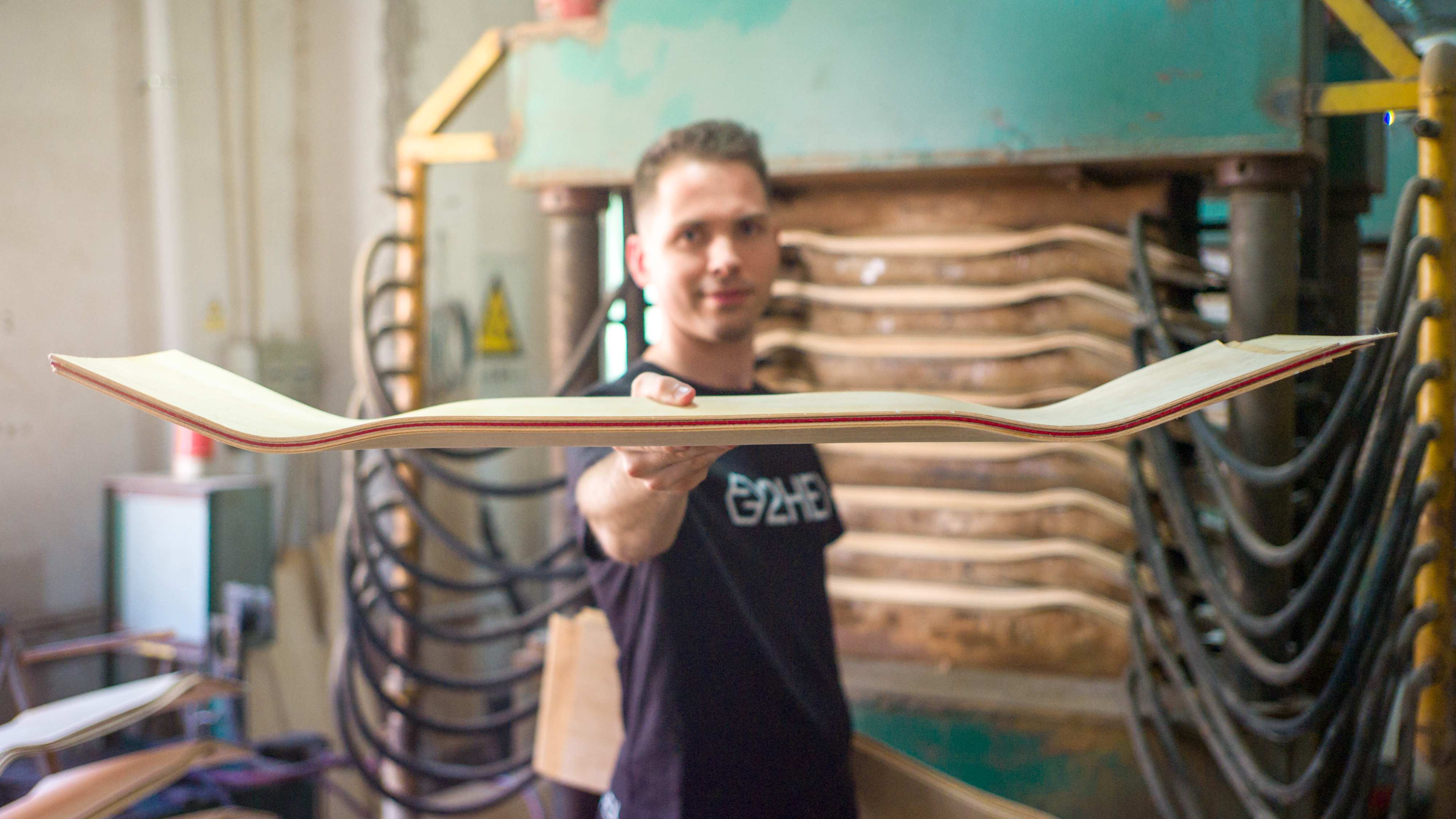 skateboard deck manufacturer factory hydraulic press mold