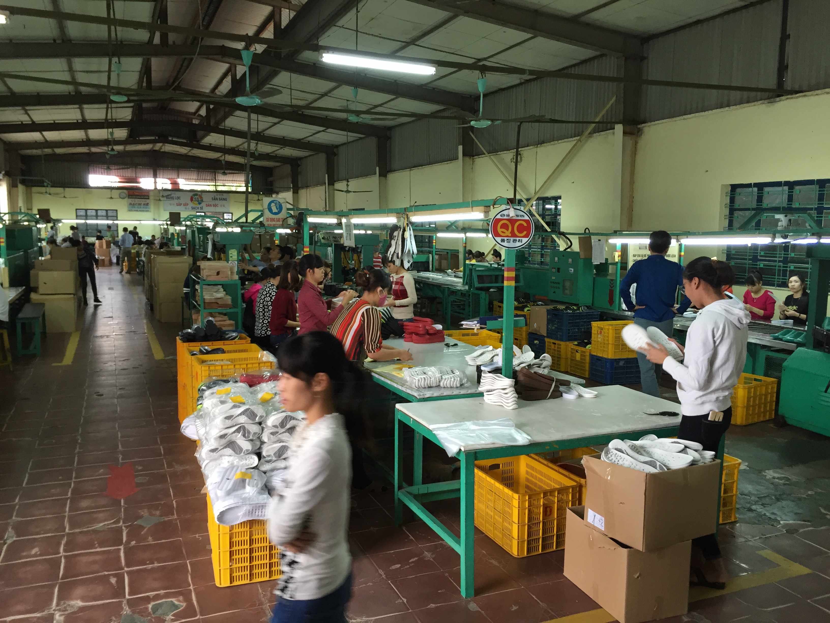 Sportshoes Factory Production