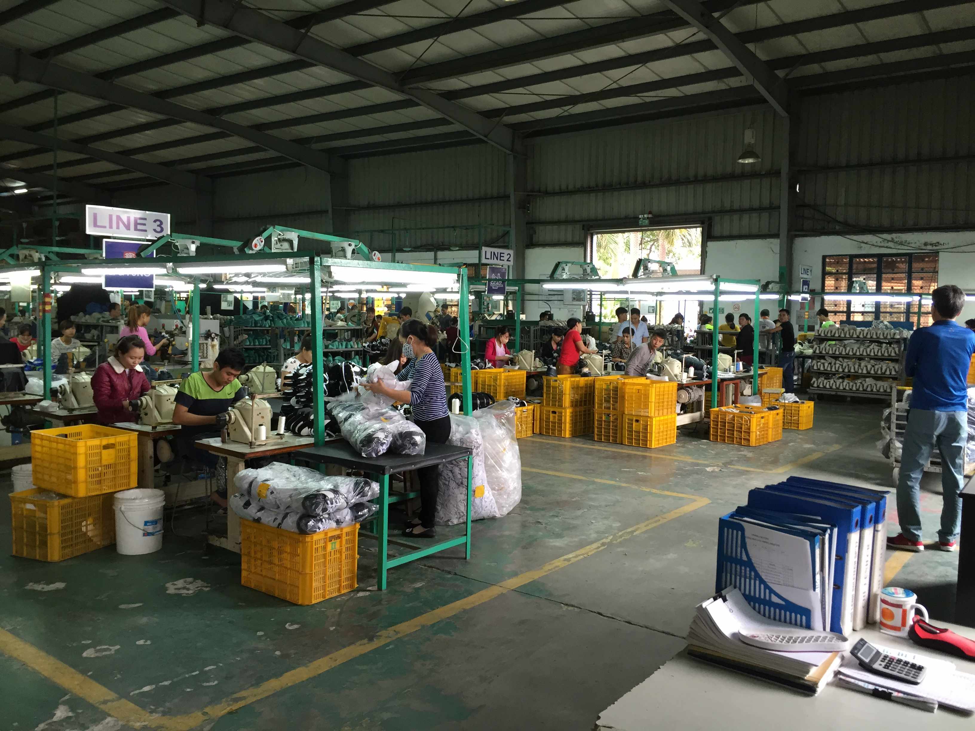 Sportshoes Factory Production