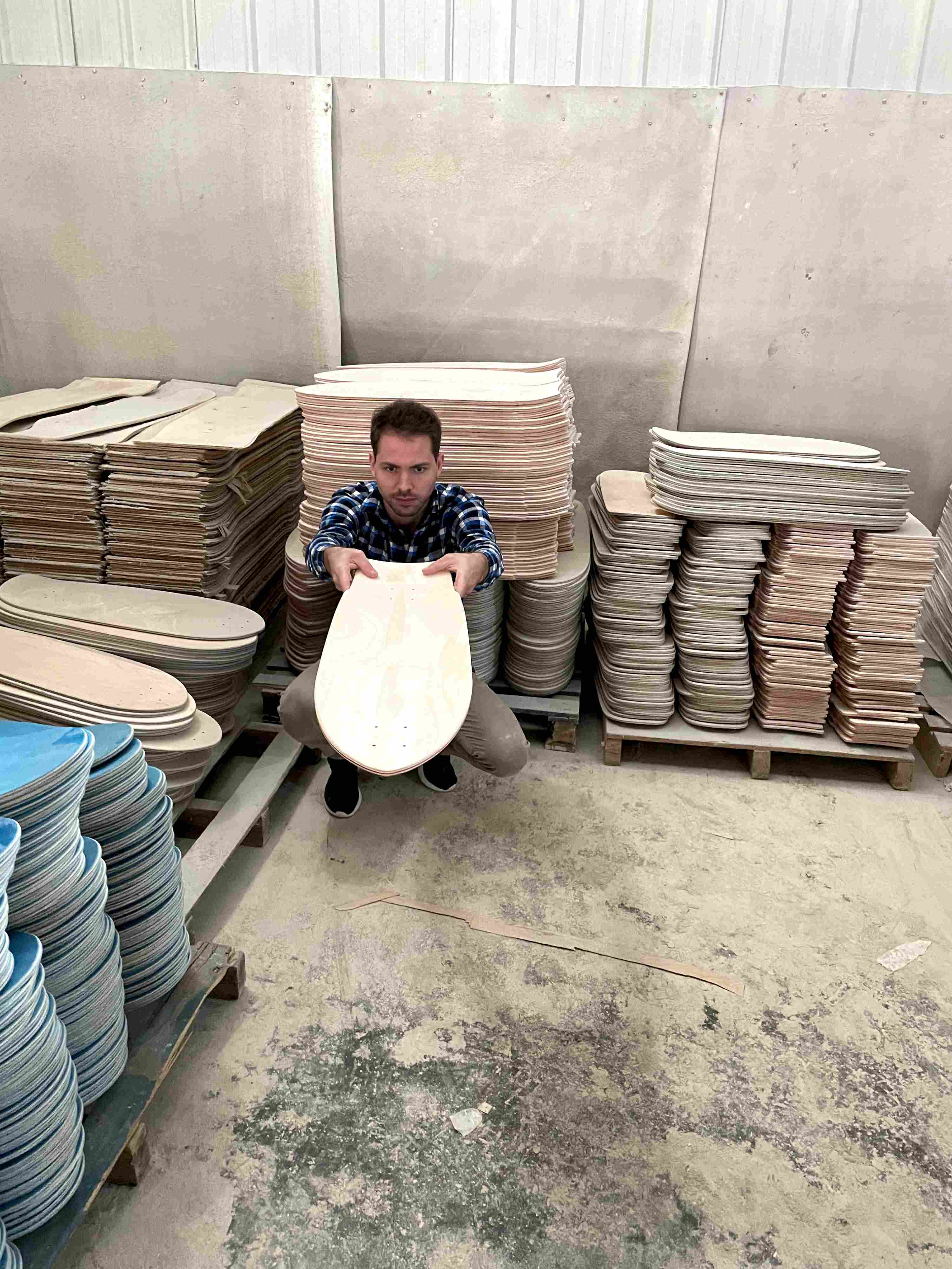 Skateboard Factory Production