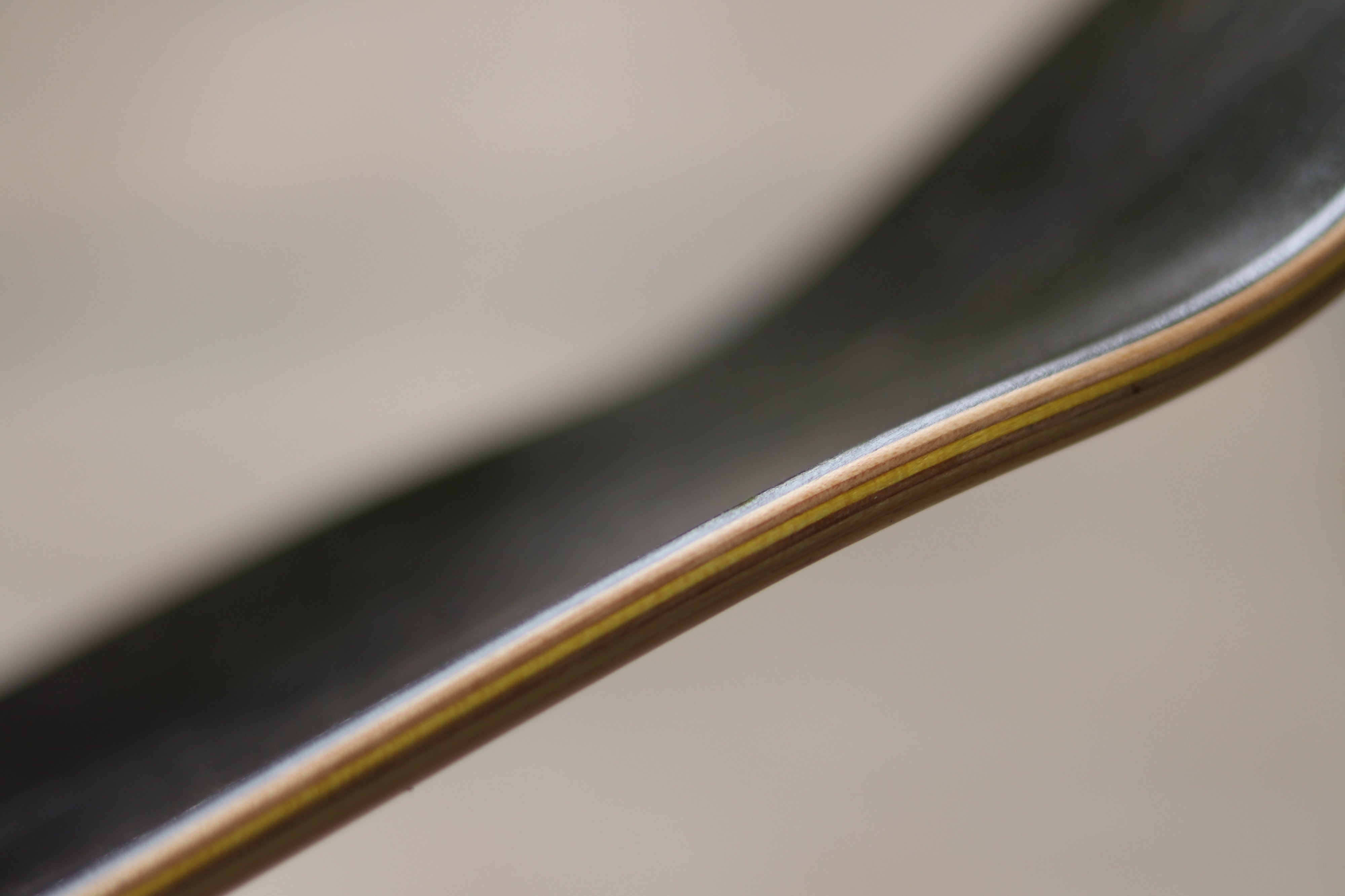 a closeup of skateboard veneers