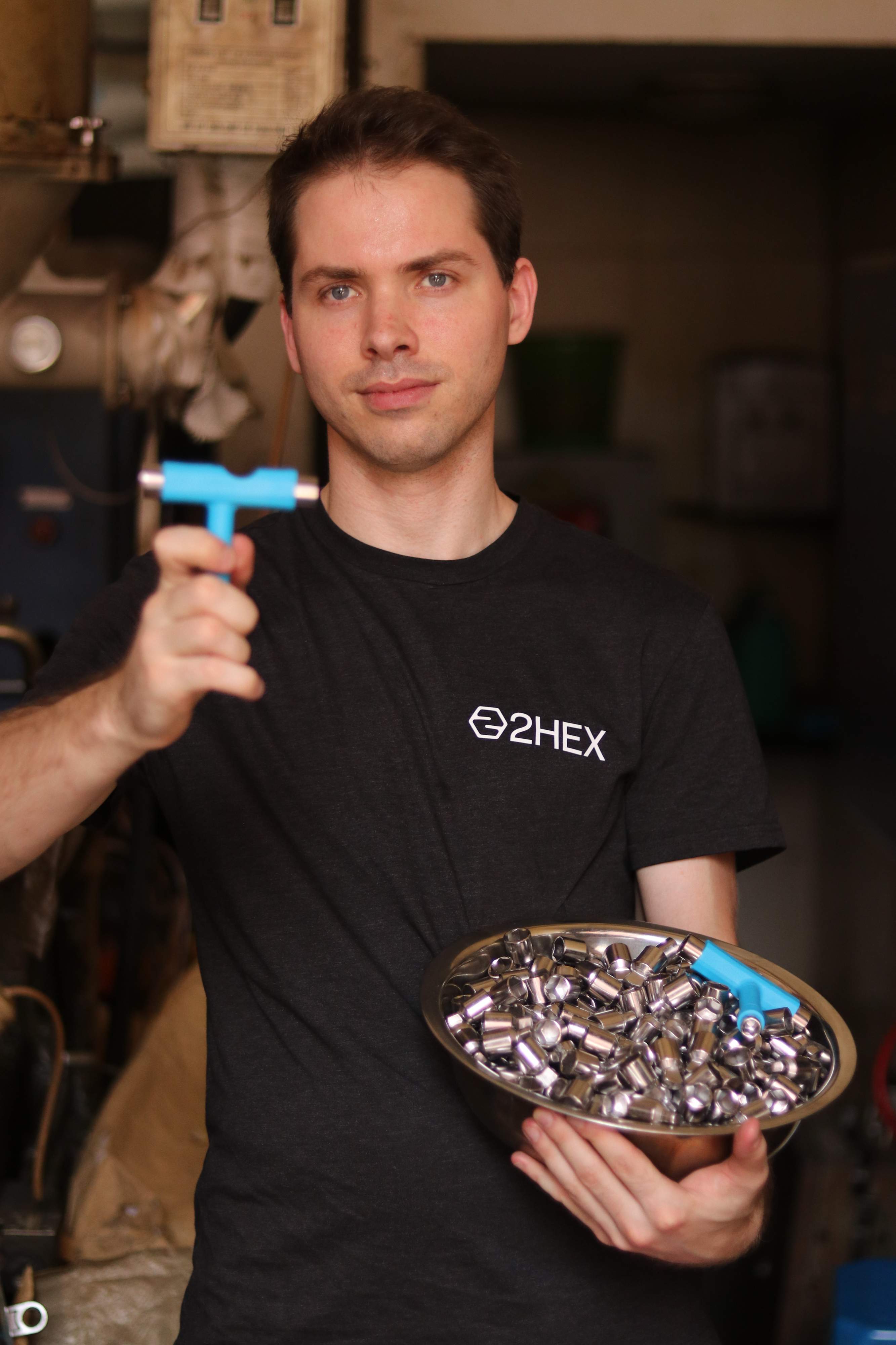 showing the finished t tool production at 2hex skateboard manufacturer