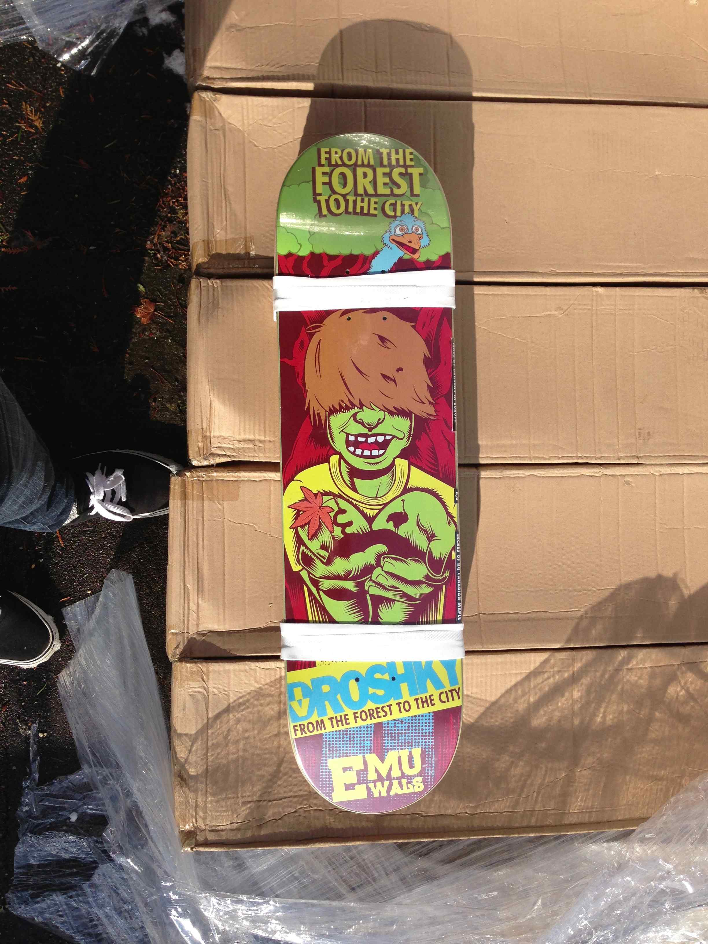emu wals droshky skateboard deck
