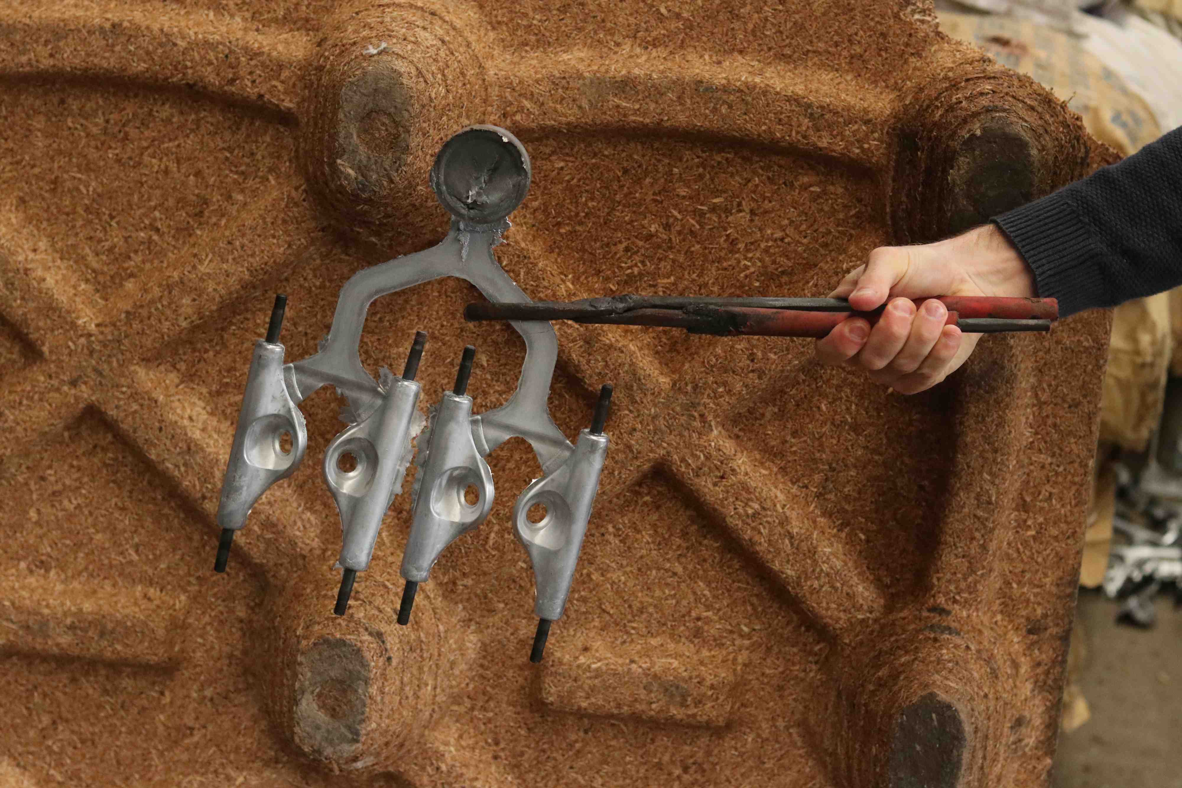 skateboard trucks right out of the mould