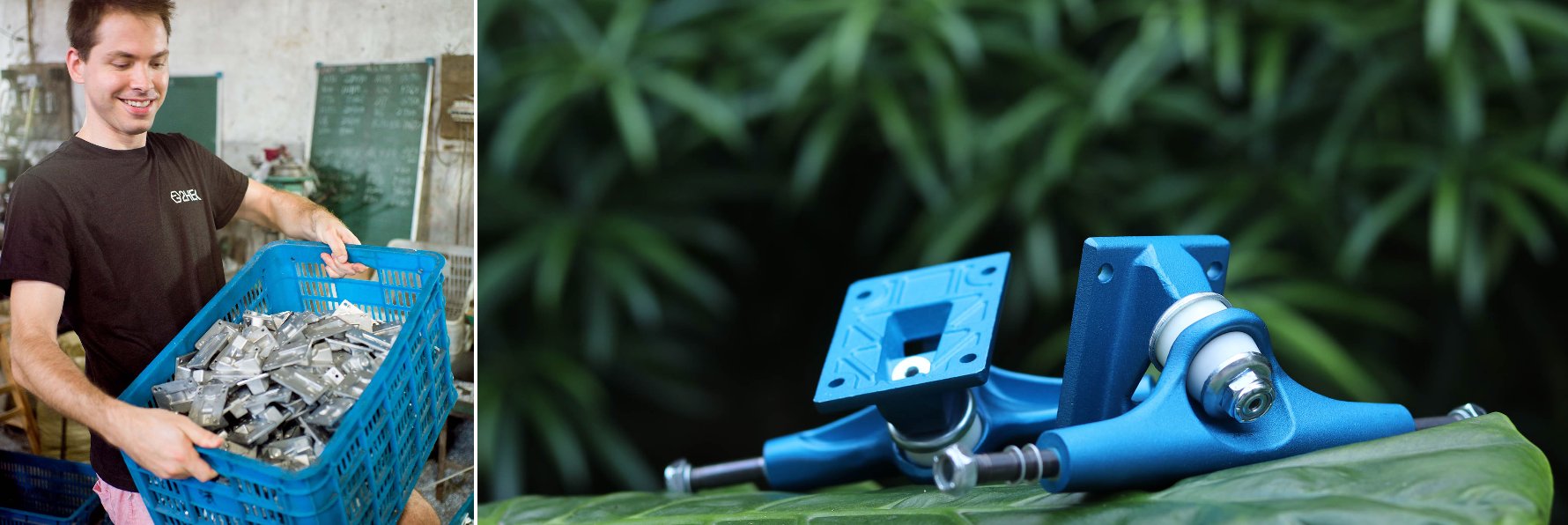 skateboard trucks from basket to perfection