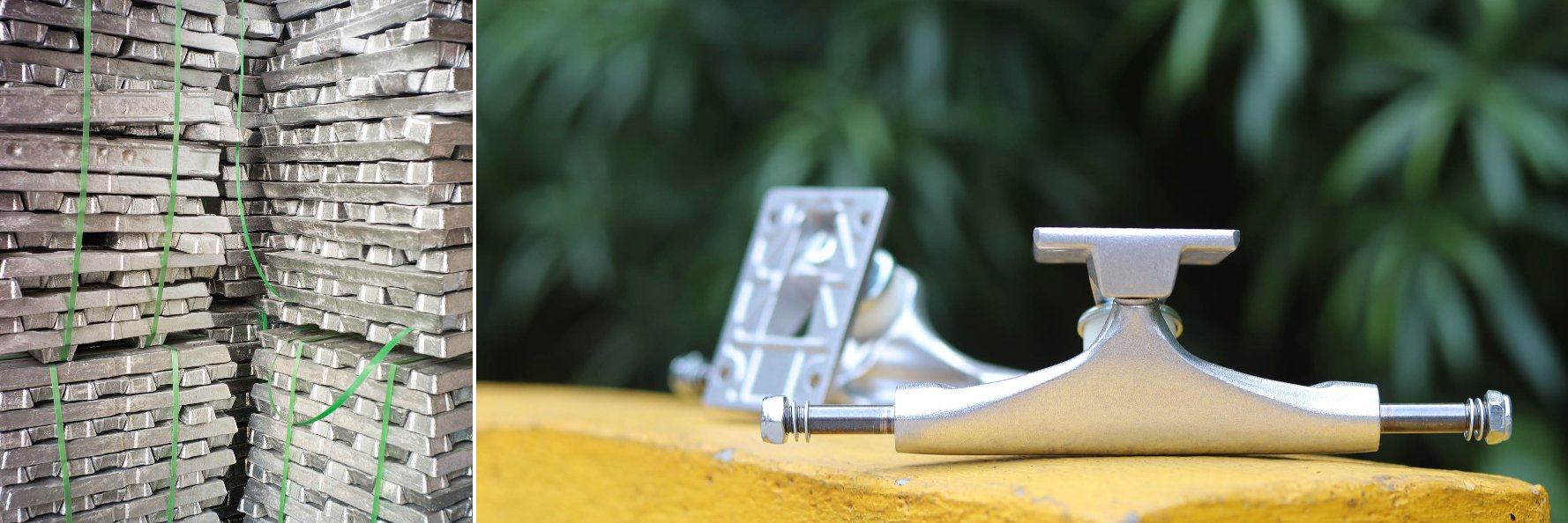 skateboard trucks from aluminum to perfection