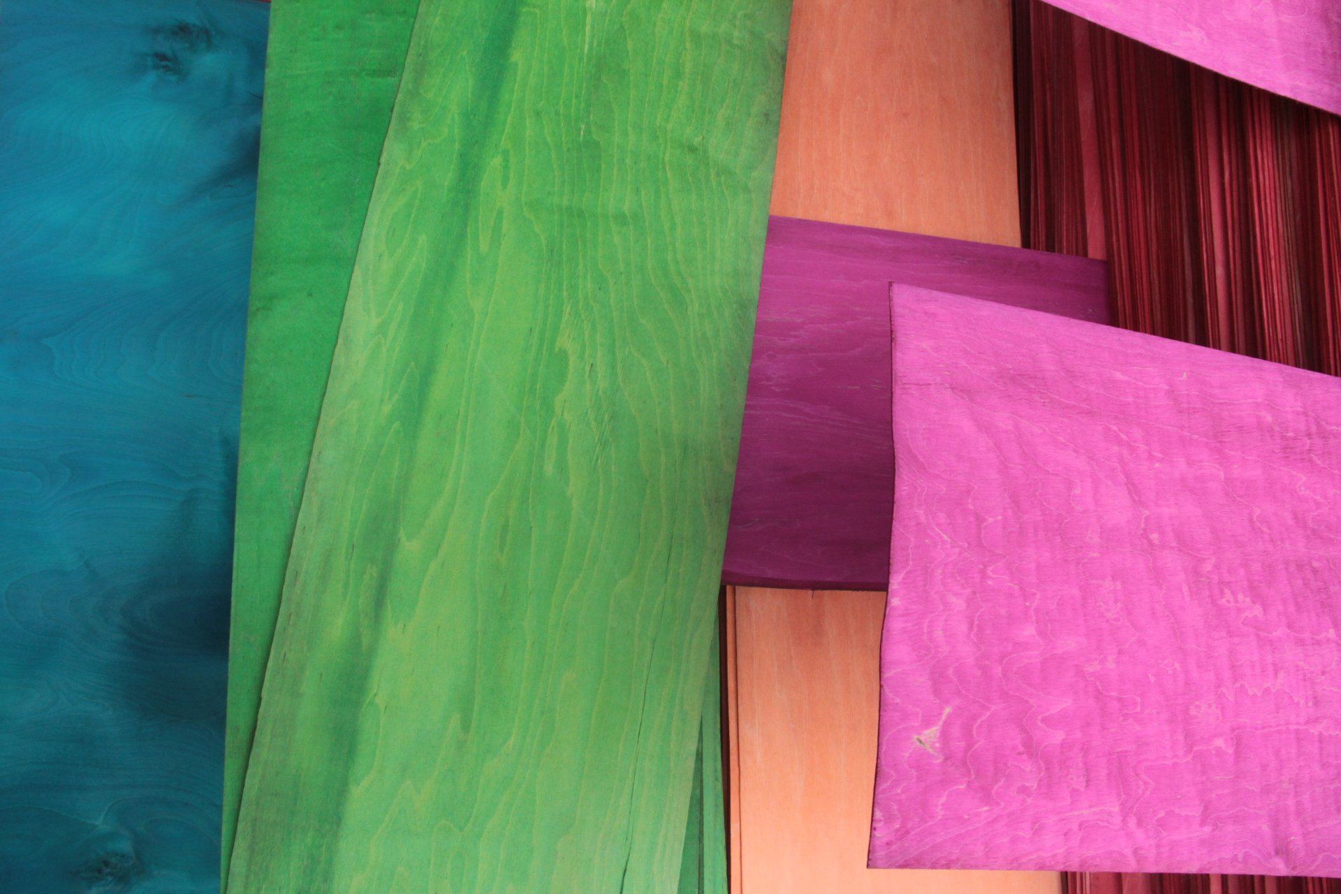 colorful skateboard veneers