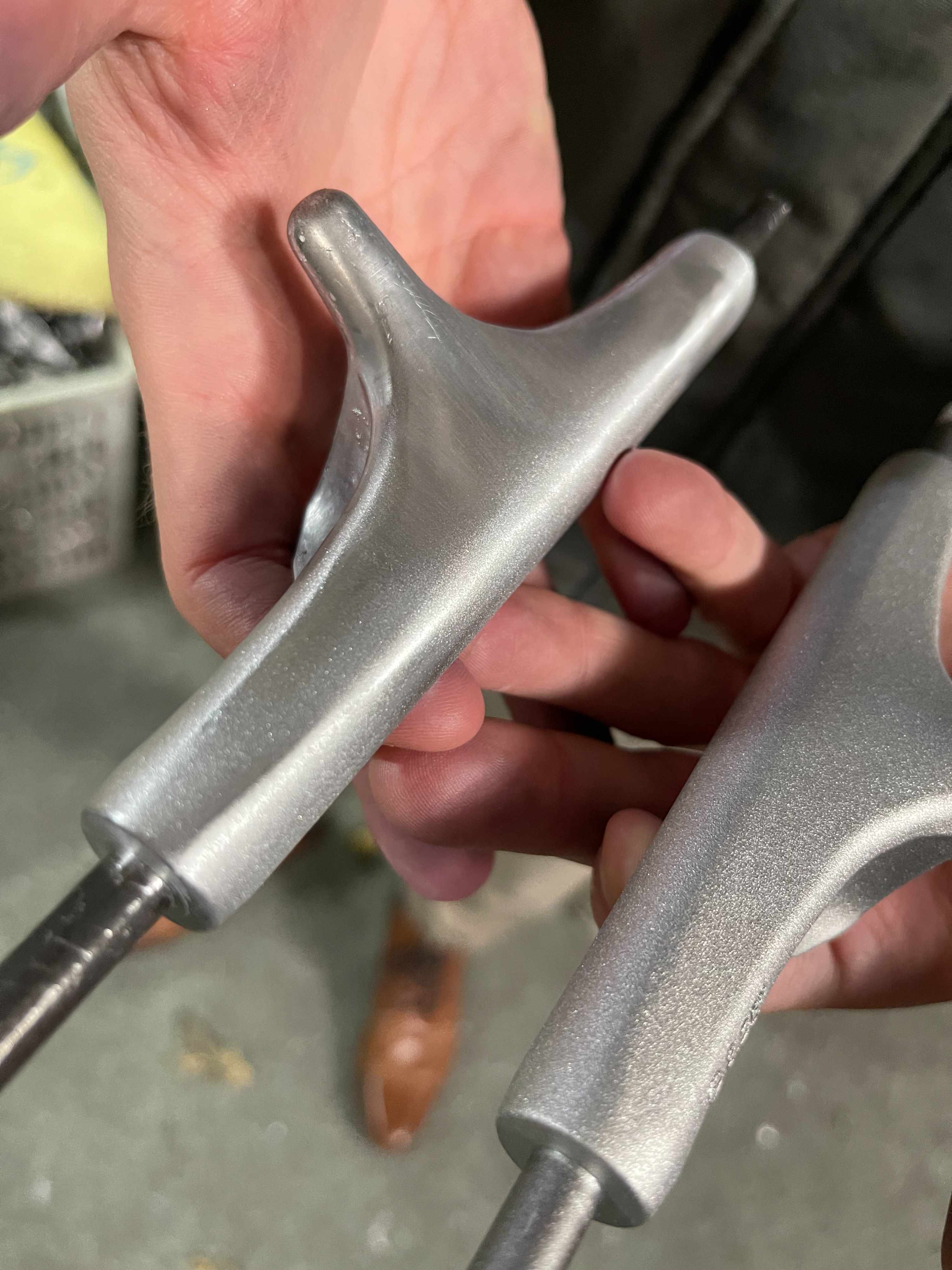 polished and unpolished skateboard trucks