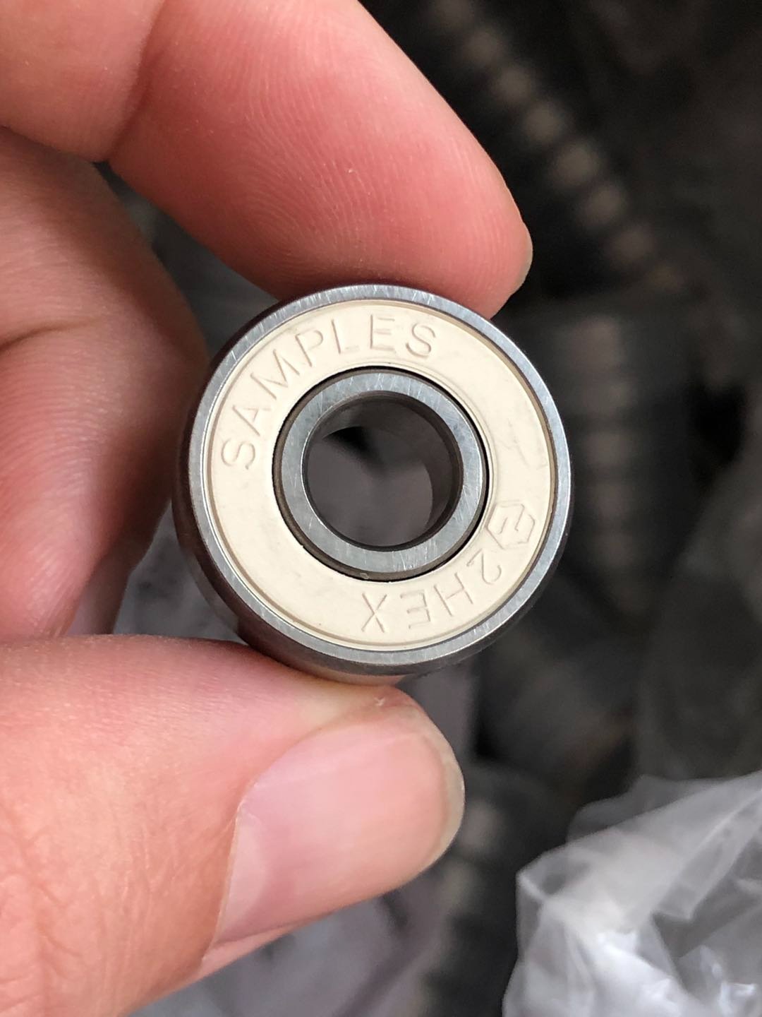 white bearing shield samples