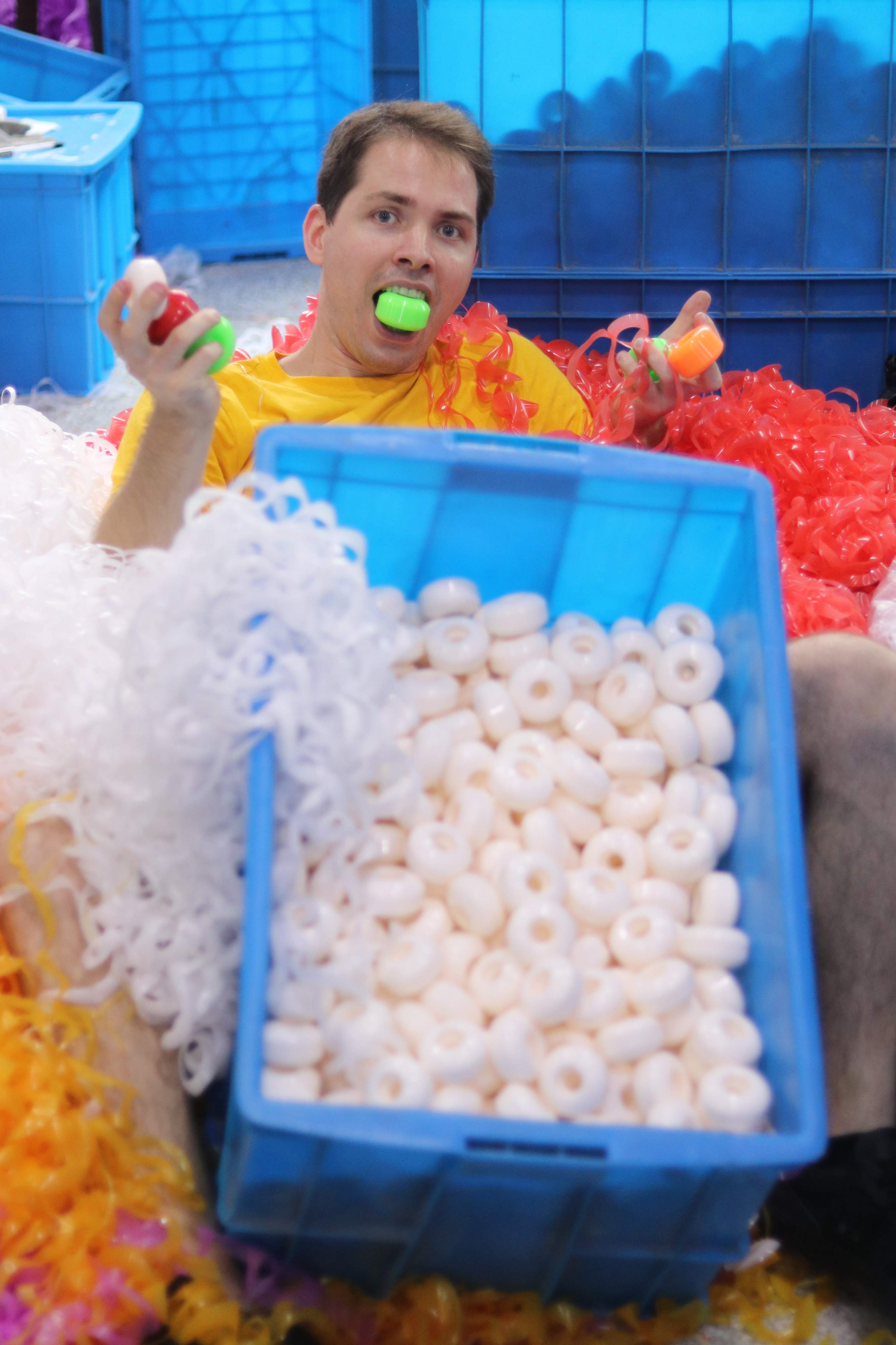 2hex production manager having fun in wheel shavings