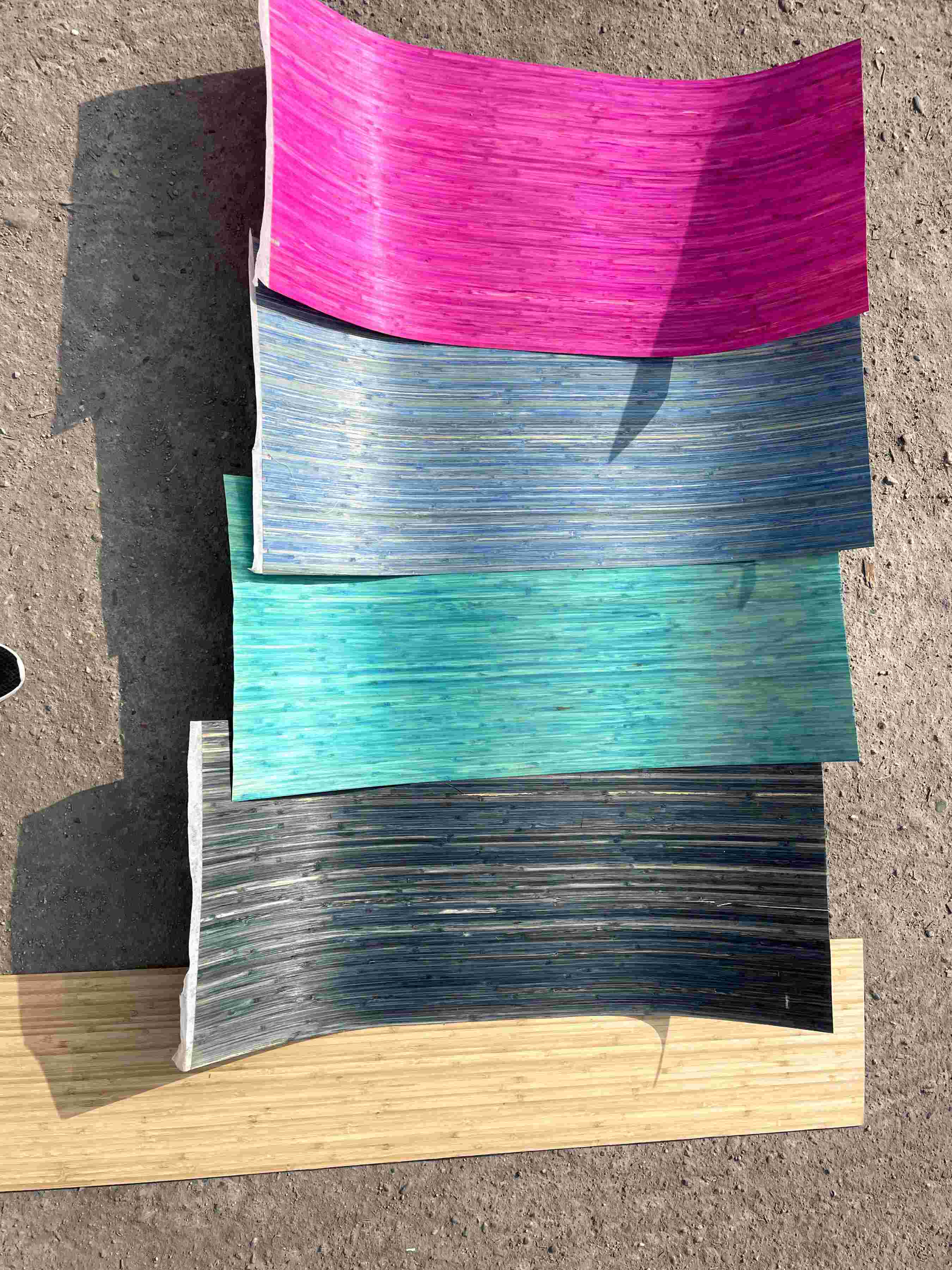 special skateboard veneers with strong kick and 2hex