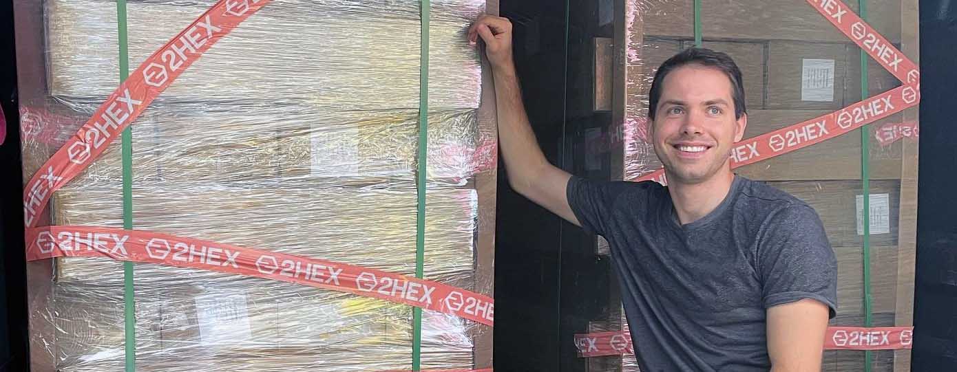 2HEX Skateboard Factory Pallets