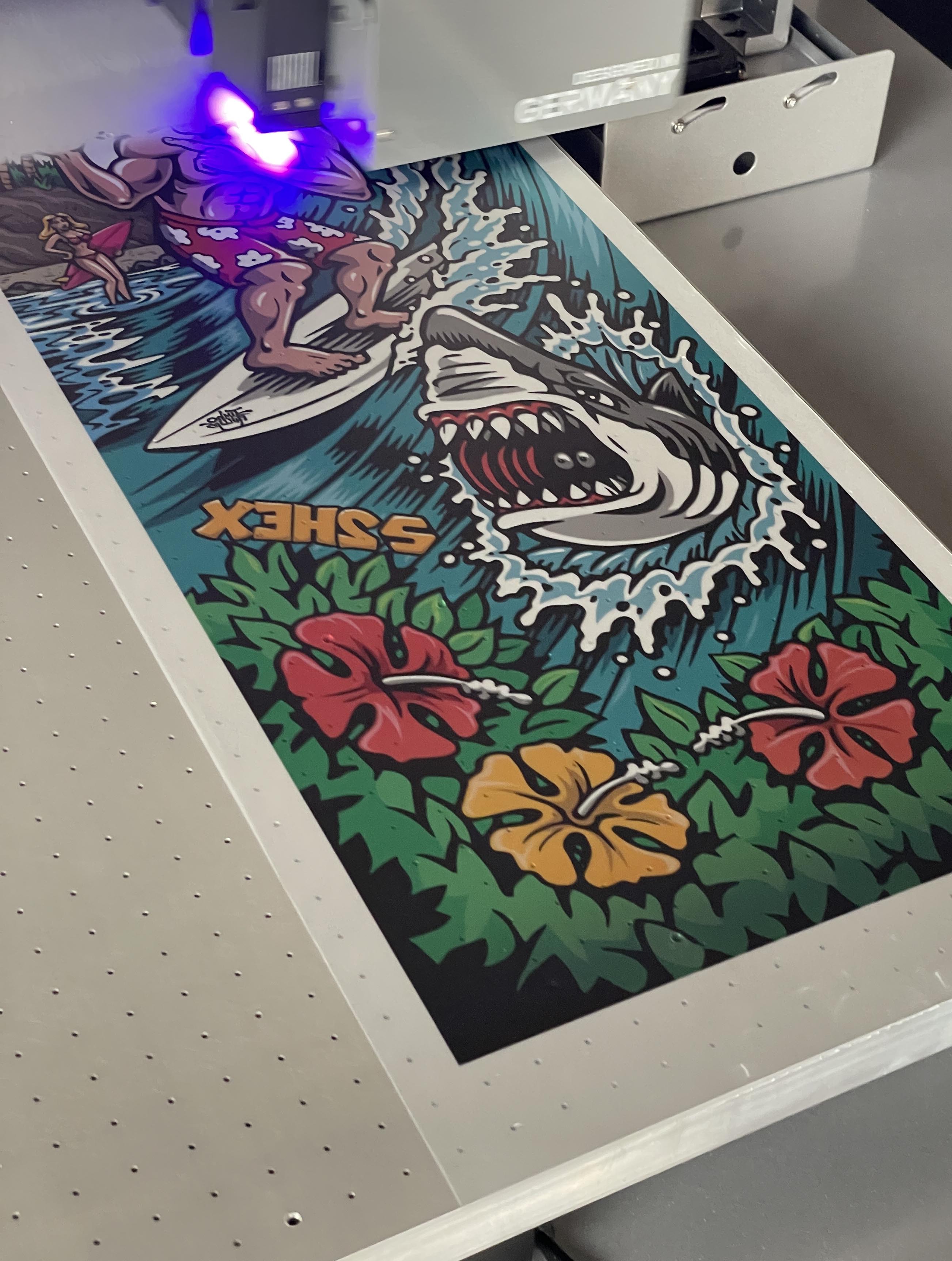 2HEX UV digital skateboard heat transfer manufacturer